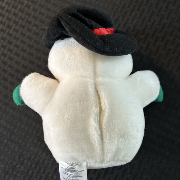 Vintage Frosty The Snowman Plush Red Nose bowtie & Hat Sings Noteworthy Bears - Picture 4 of 6